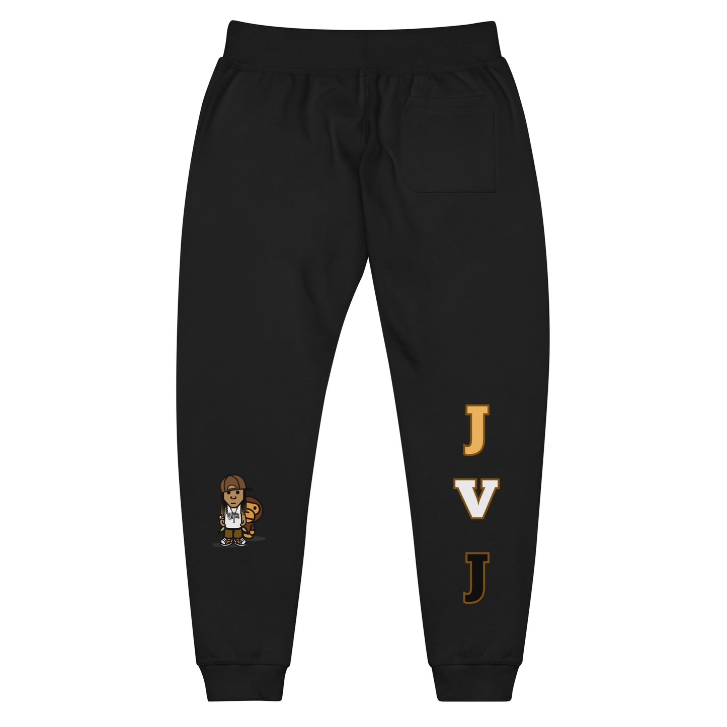 Brown JVJ Unisex fleece sweatpants