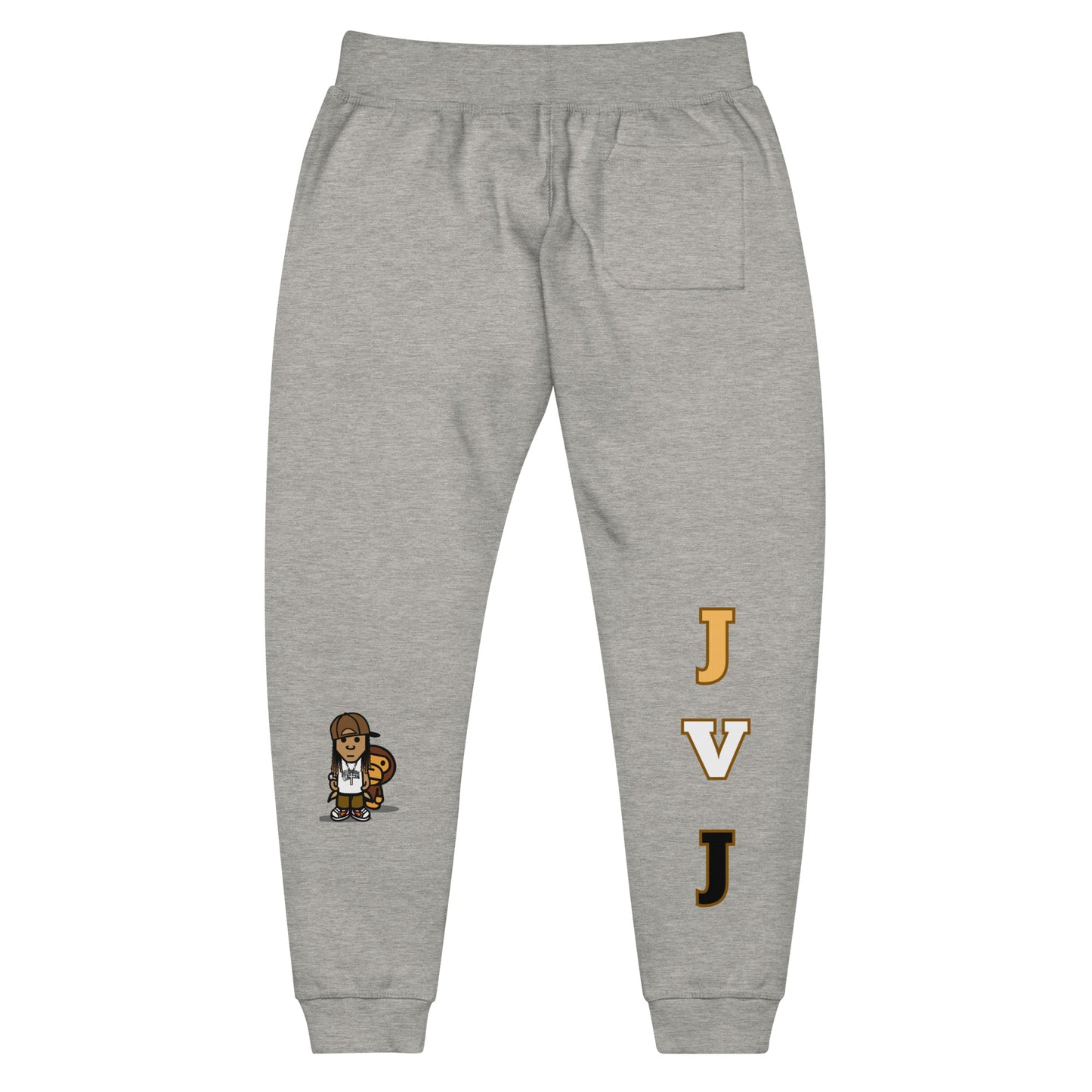 Brown JVJ Unisex fleece sweatpants