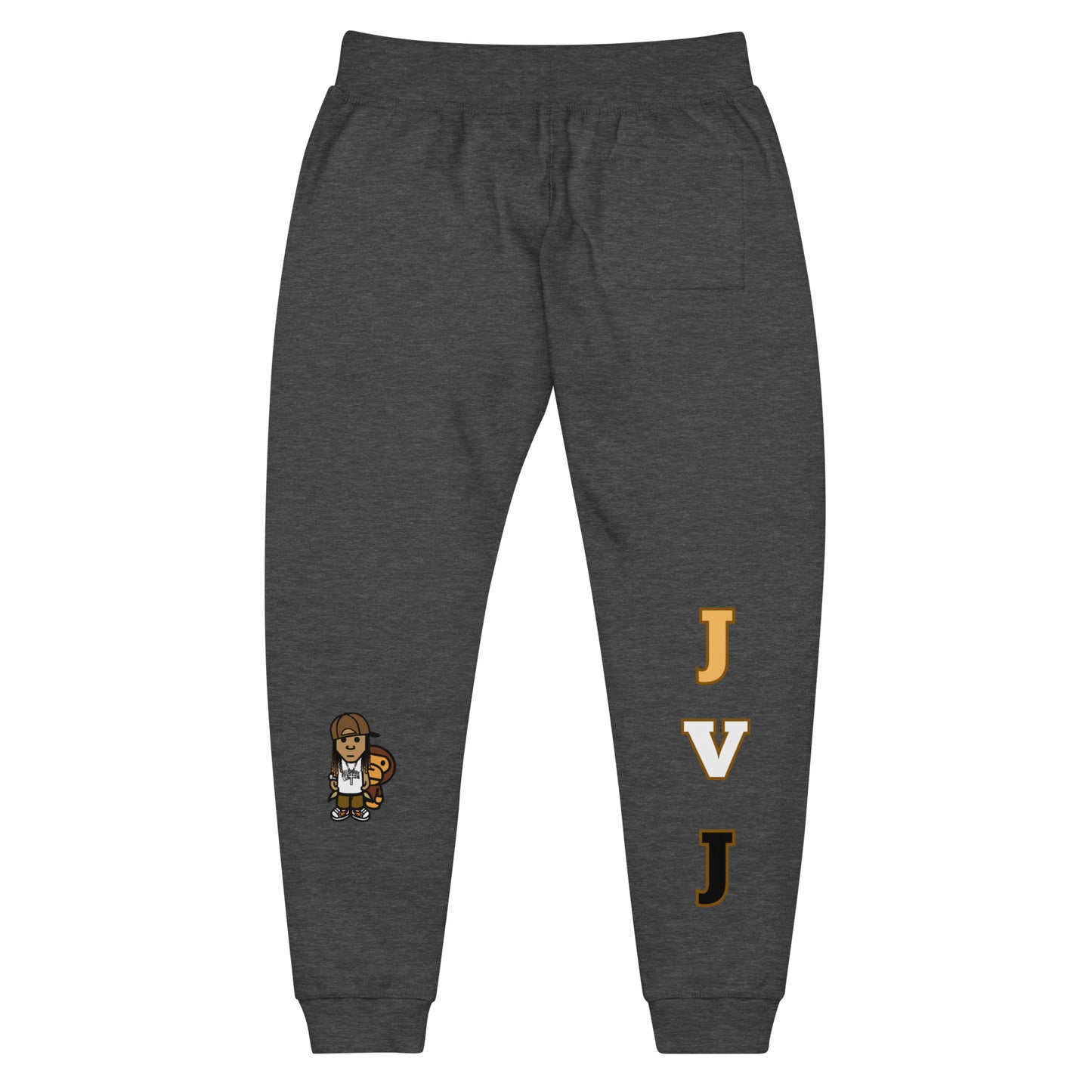 Brown JVJ Unisex fleece sweatpants