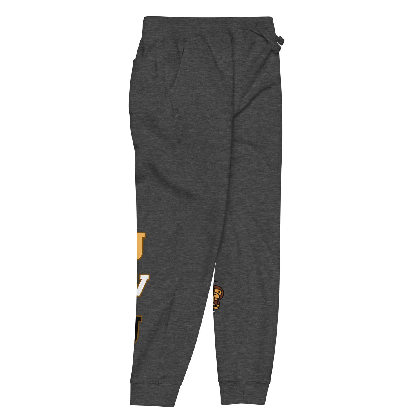 Brown JVJ Unisex fleece sweatpants