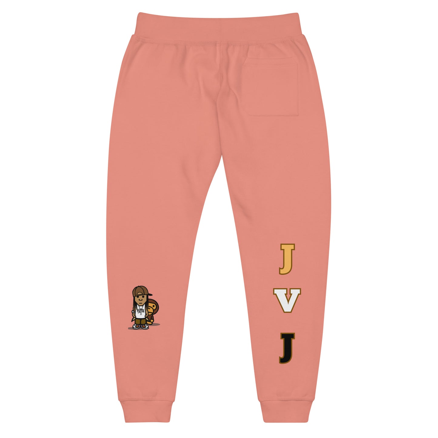 Brown JVJ Unisex fleece sweatpants