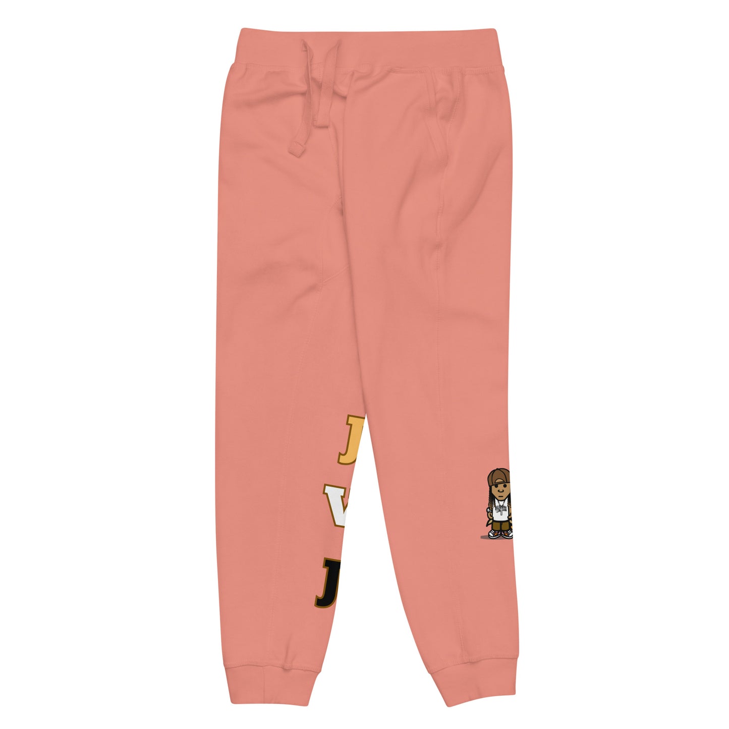 Brown JVJ Unisex fleece sweatpants