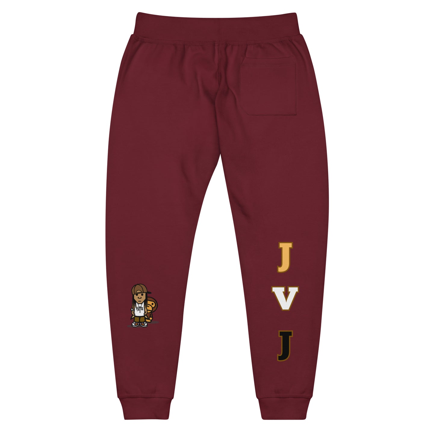 Brown JVJ Unisex fleece sweatpants