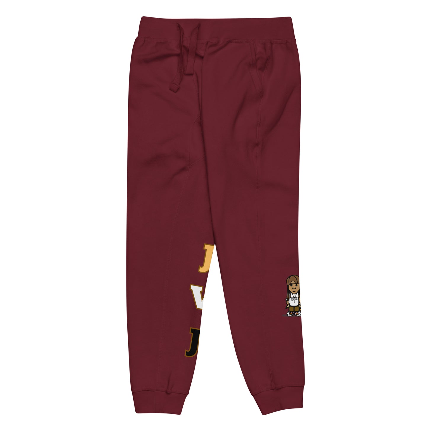 Brown JVJ Unisex fleece sweatpants