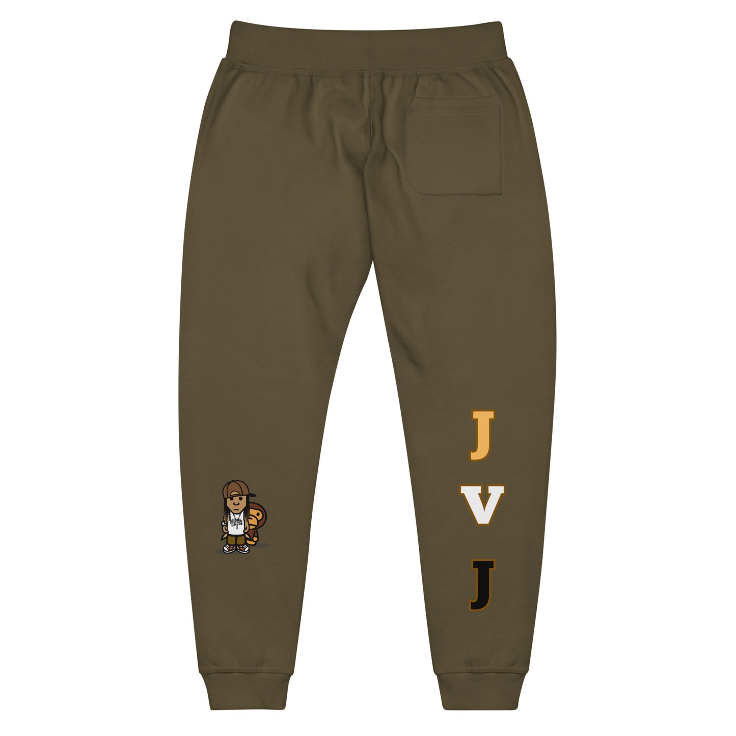 Brown JVJ Unisex fleece sweatpants