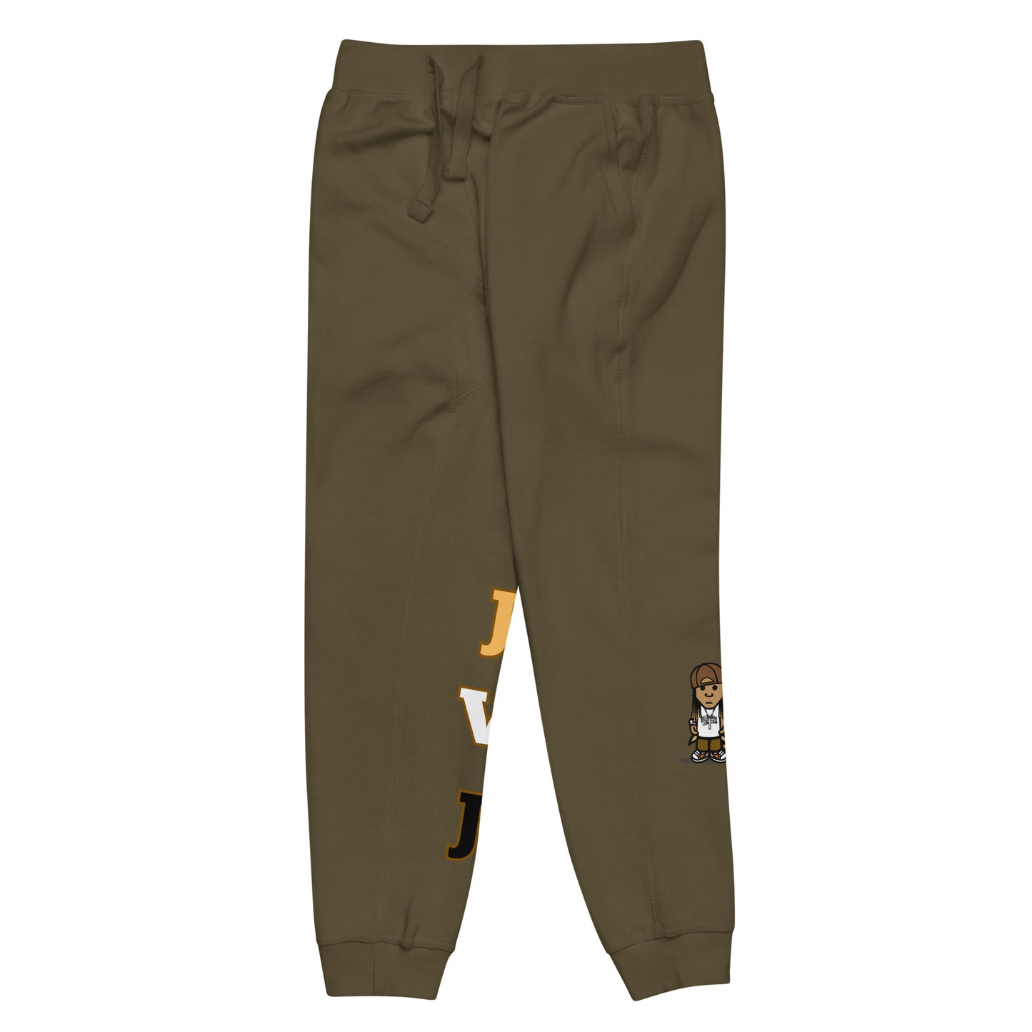 Brown JVJ Unisex fleece sweatpants