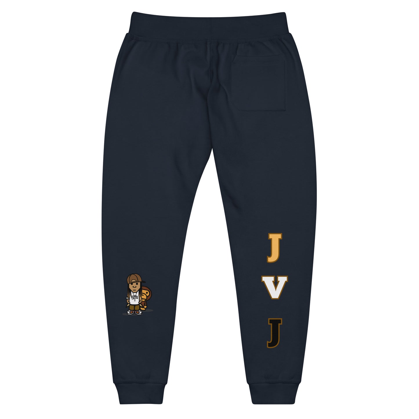 Brown JVJ Unisex fleece sweatpants