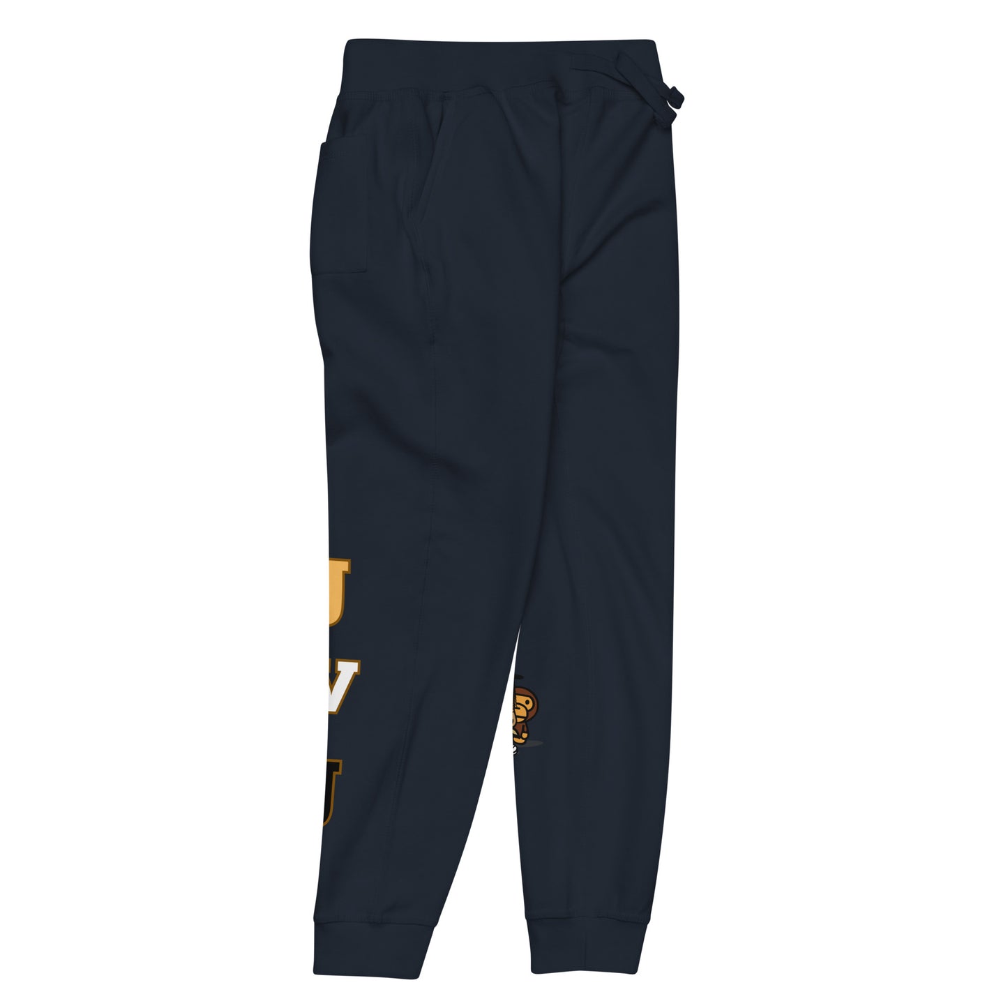 Brown JVJ Unisex fleece sweatpants