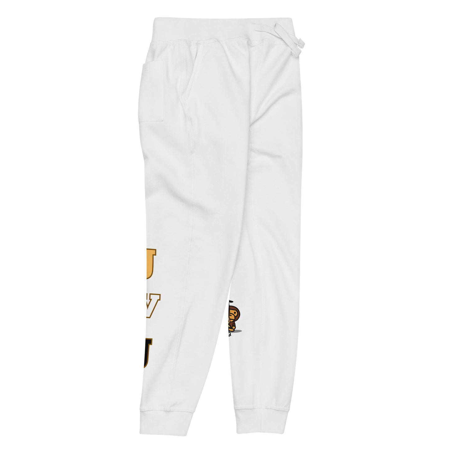 Brown JVJ Unisex fleece sweatpants
